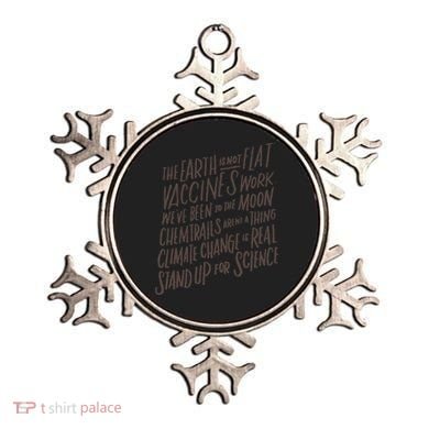 Earth Is Not Flat Stand Up For Science Teacher Ornament