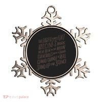 Earth Is Not Flat Stand Up For Science Teacher Ornament thumb 0
