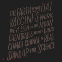 Earth Is Not Flat Stand Up For Science Teacher Hat thumb 2