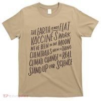 Earth Is Not Flat Stand Up For Science Teacher T-Shirt thumb 0