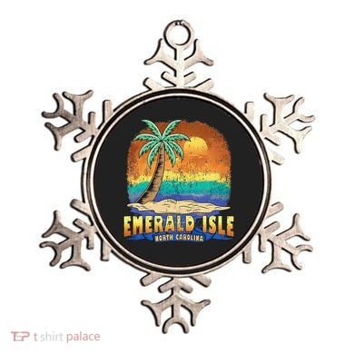 EMERALD ISLE NORTH CAROLINA Vintage Distressed Souvenir Ornament