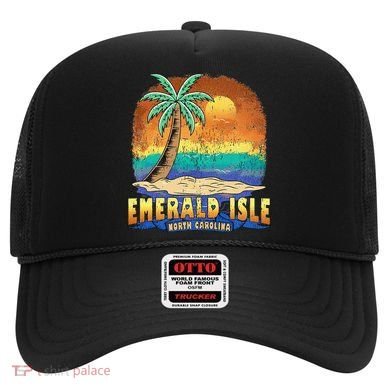EMERALD ISLE NORTH CAROLINA Vintage Distressed Souvenir Hat