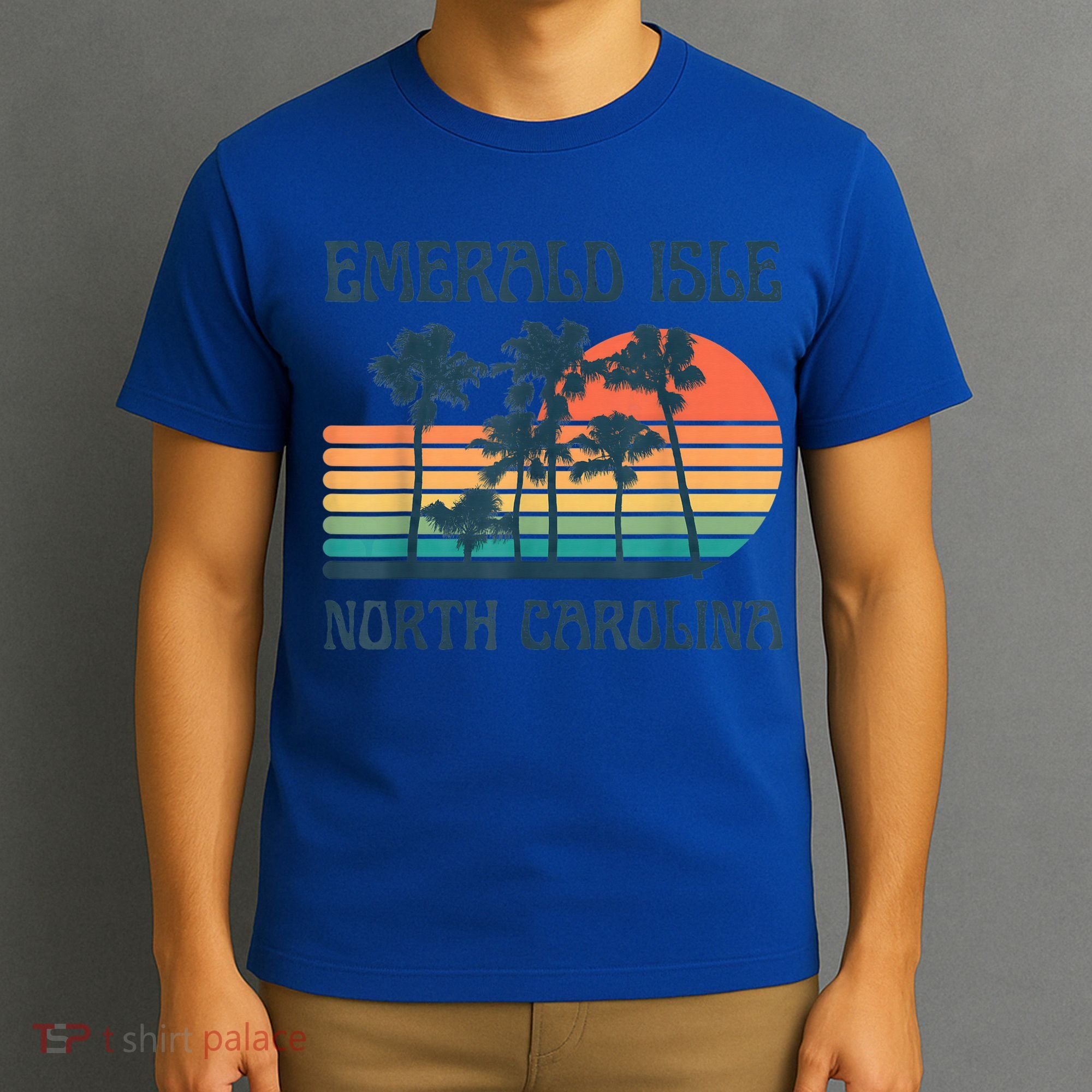 Emerald Isle North Carolina Beach Summer Vacation Vintage T-Shirt