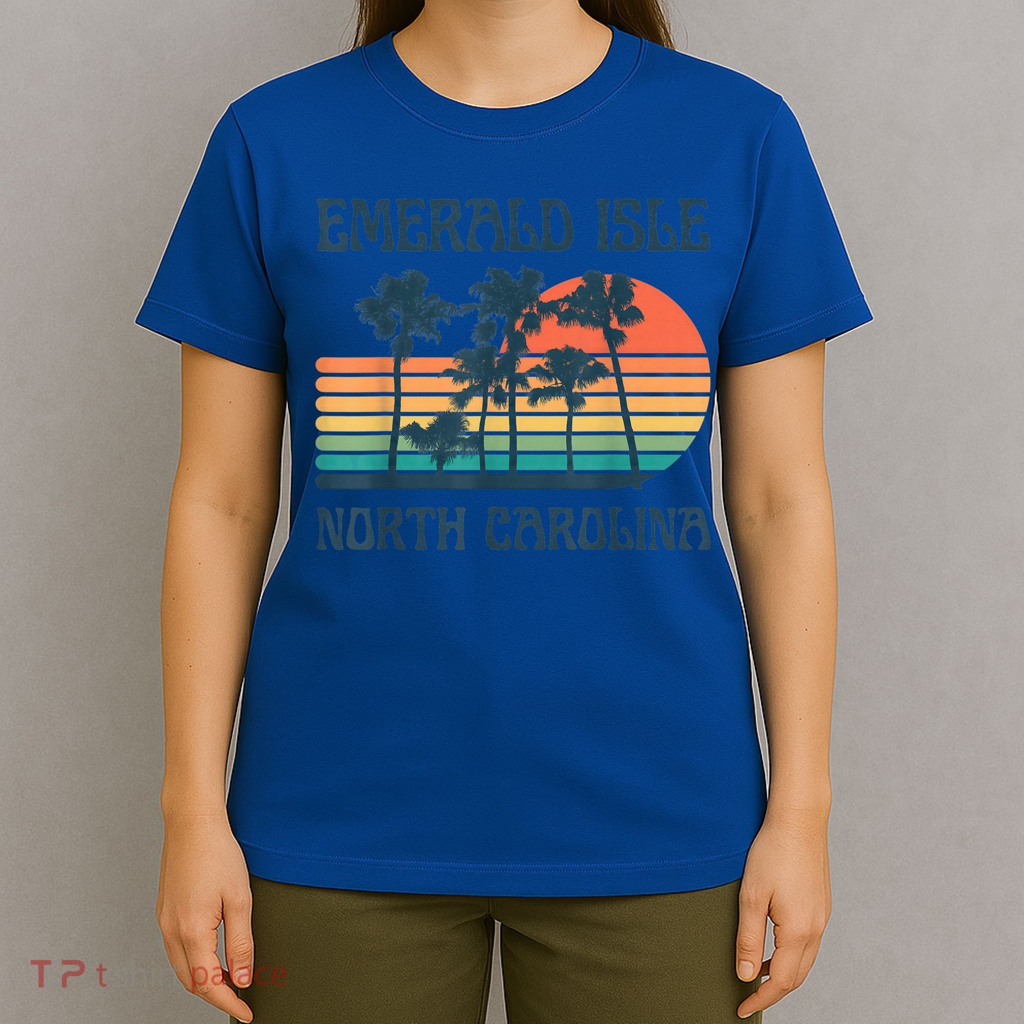 Emerald Isle North Carolina Beach Summer Vacation Vintage T-Shirt