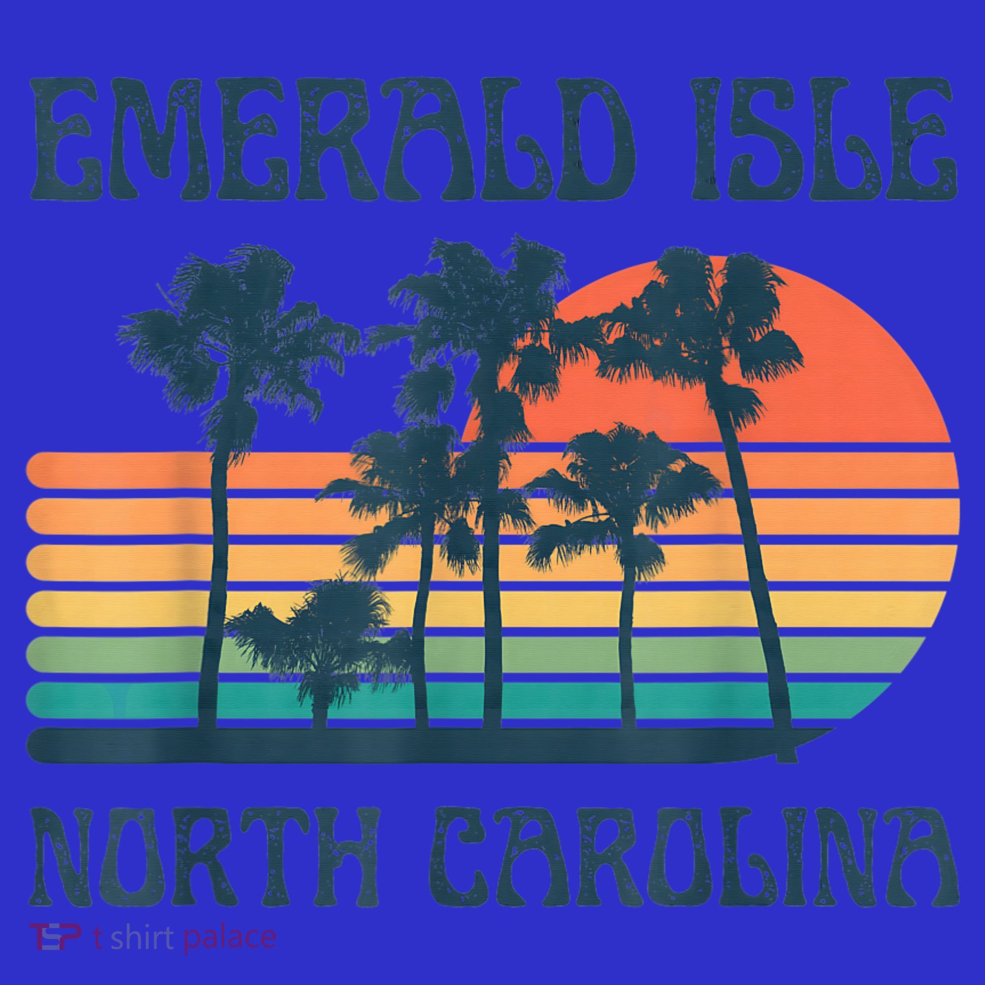 Emerald Isle North Carolina Beach Summer Vacation Vintage T-Shirt