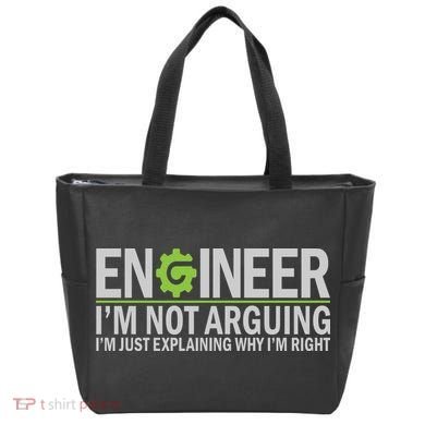Engineer I'm Not Arguing Funny Engineering Quote Engineers Tote Bag