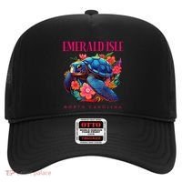 Emerald Isle North Carolina Floral Beach Turtle Souvenir Hat thumb 0