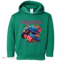 Emerald Isle North Carolina Floral Beach Turtle Souvenir Toddler Hoodie thumb 0