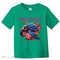 Emerald Isle North Carolina Floral Beach Turtle Souvenir Toddler T-Shirt thumb 0