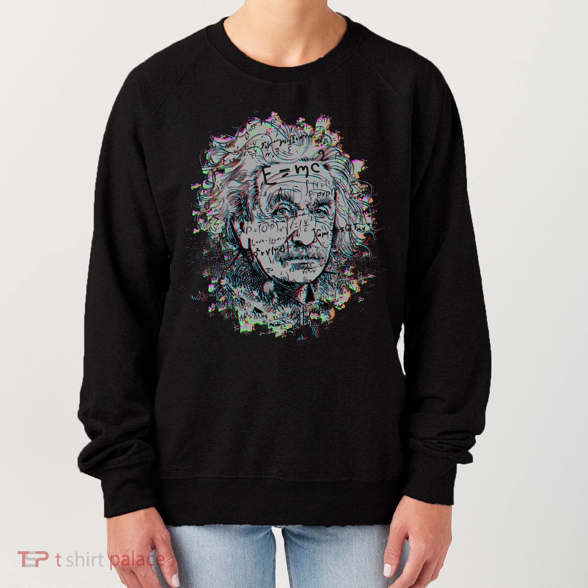 Einstein Paint Splatter Women's Sweatshirt