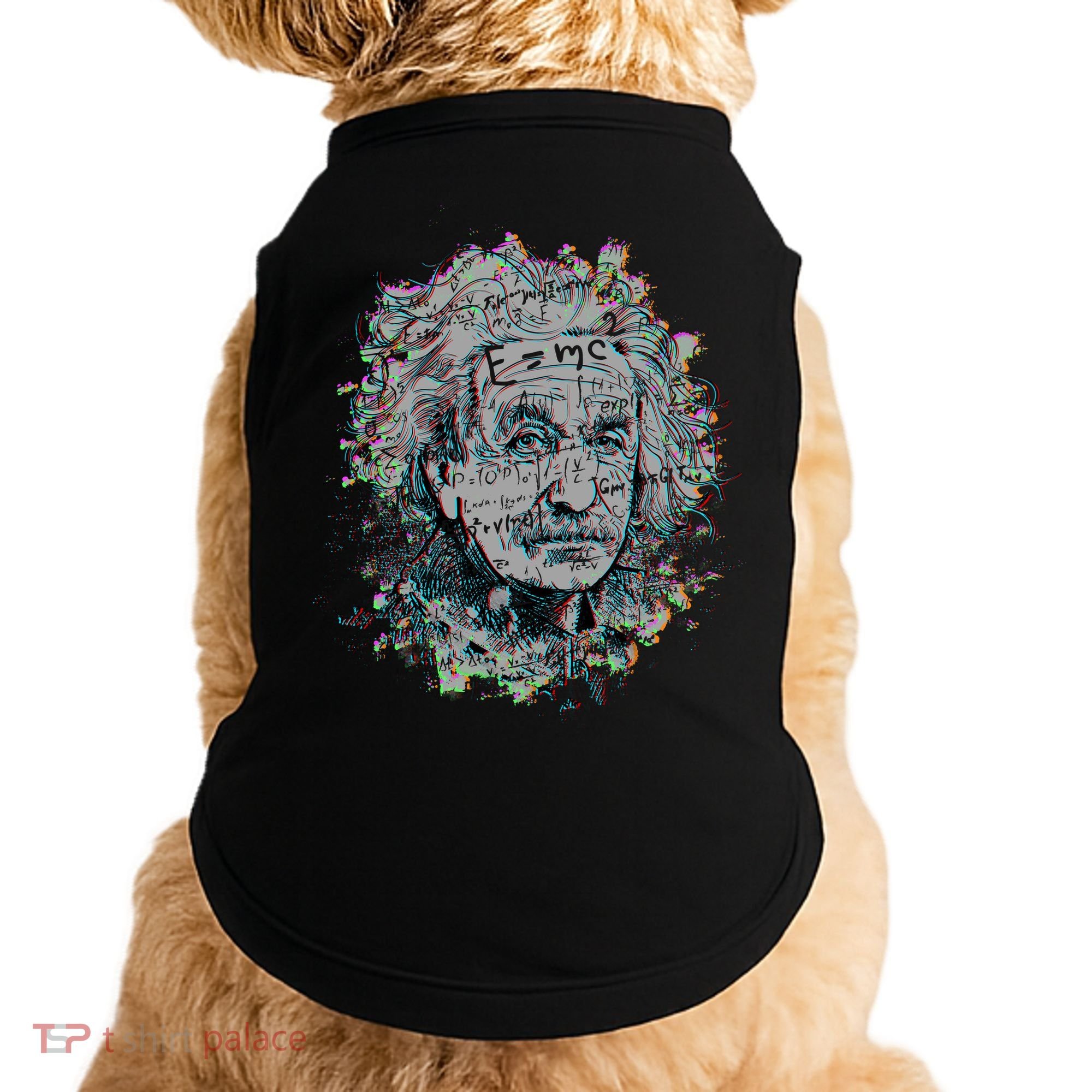 Einstein Paint Splatter Doggie Tank