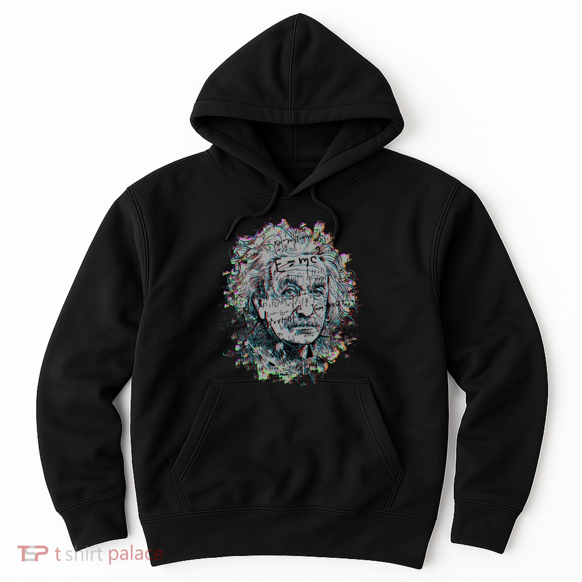 Einstein Paint Splatter Hoodie