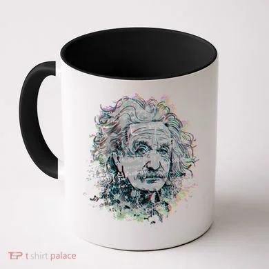 Einstein Paint Splatter Coffee Mug