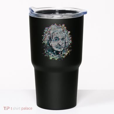 Einstein Paint Splatter Tumbler