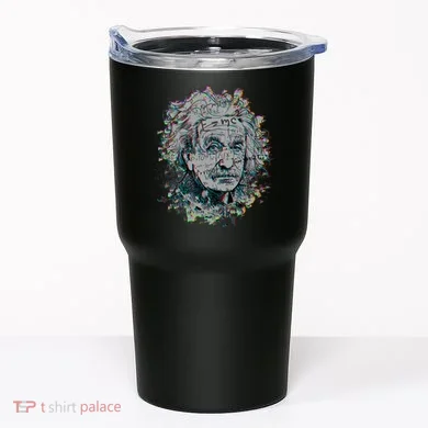 Einstein Paint Splatter Tumbler