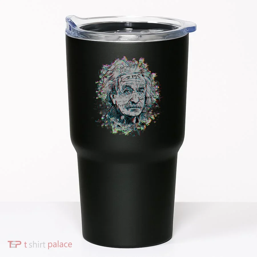 Einstein Paint Splatter Tumbler