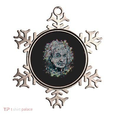 Einstein Paint Splatter Ornament