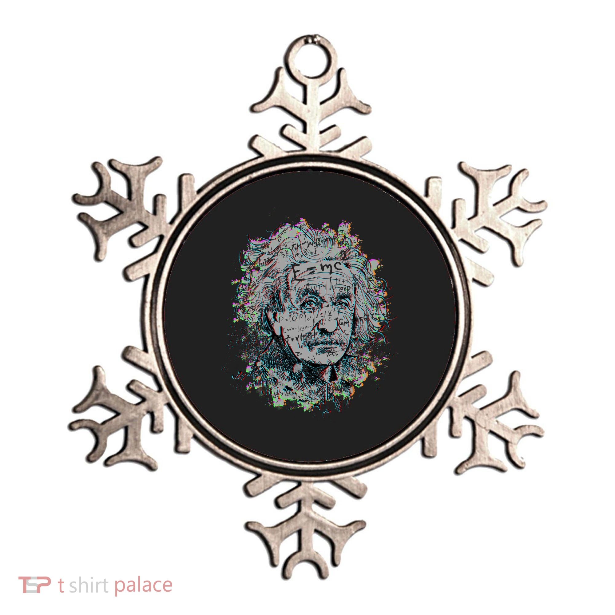 Einstein Paint Splatter Ornament