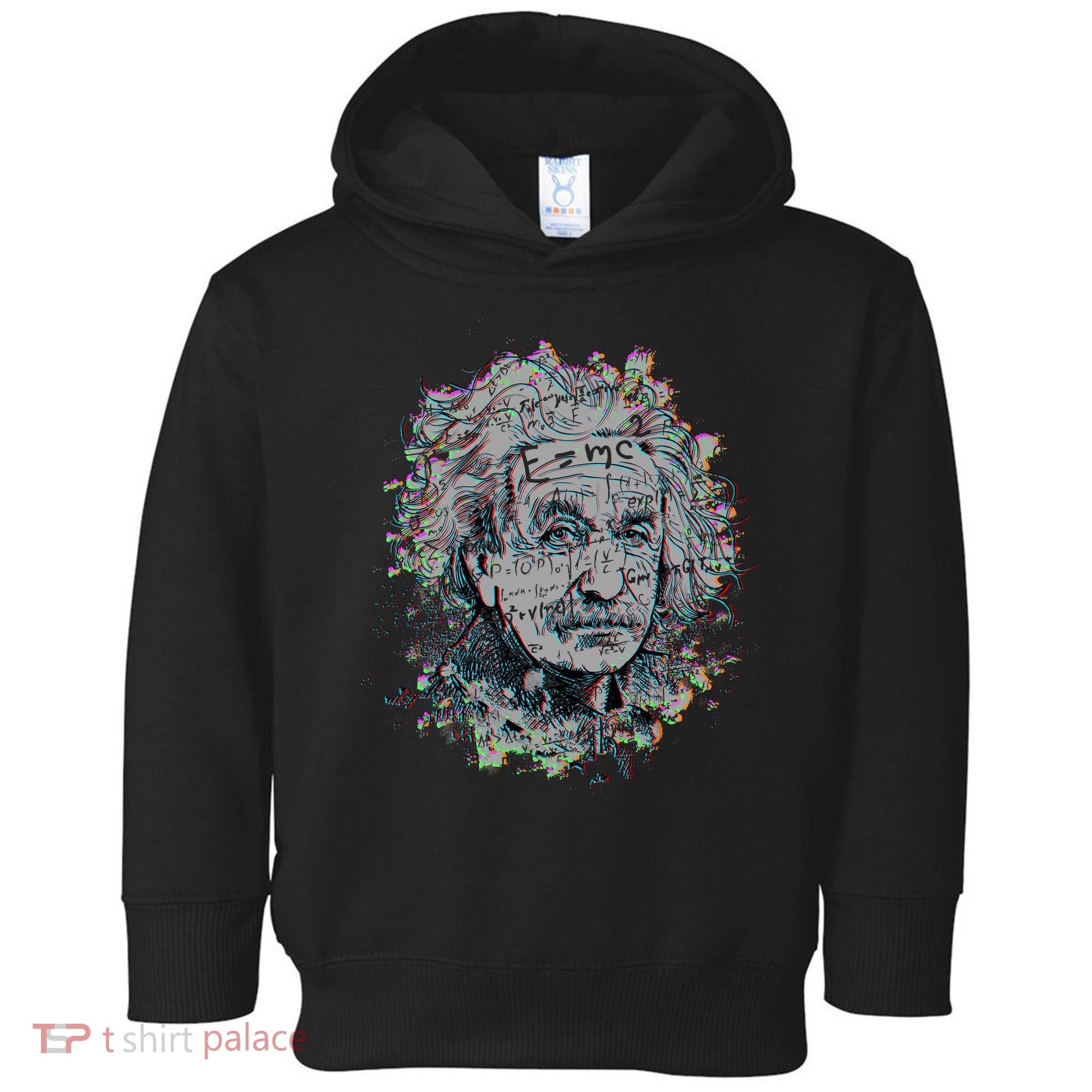 Einstein Paint Splatter Toddler Hoodie