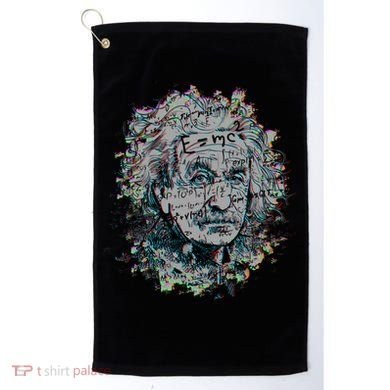 Einstein Paint Splatter Golf Towel