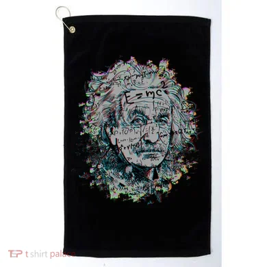 Einstein Paint Splatter Golf Towel