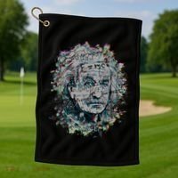 Einstein Paint Splatter Golf Towel thumb 1