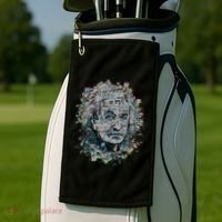 Einstein Paint Splatter Golf Towel thumb 2