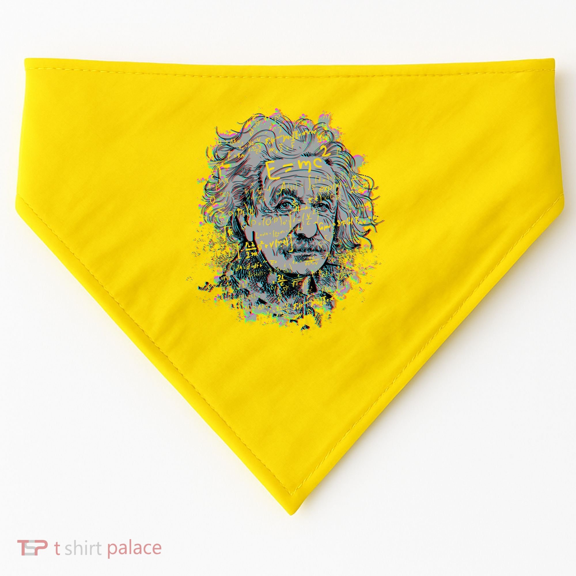 Einstein Paint Splatter USA-Made Doggie Bandana
