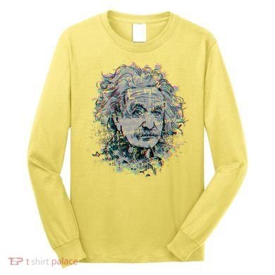 Einstein Paint Splatter Long Sleeve Shirt