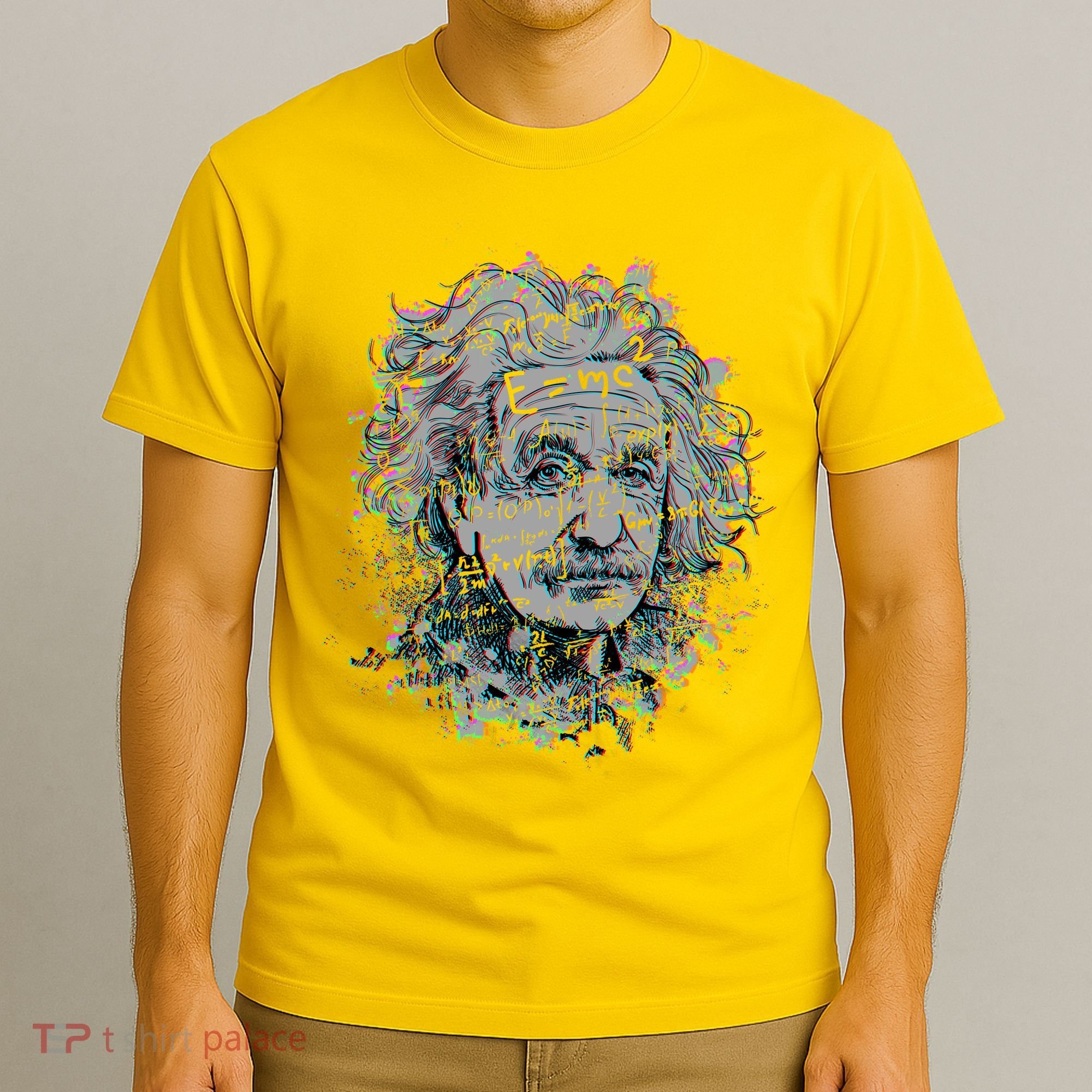 Einstein Paint Splatter T-Shirt