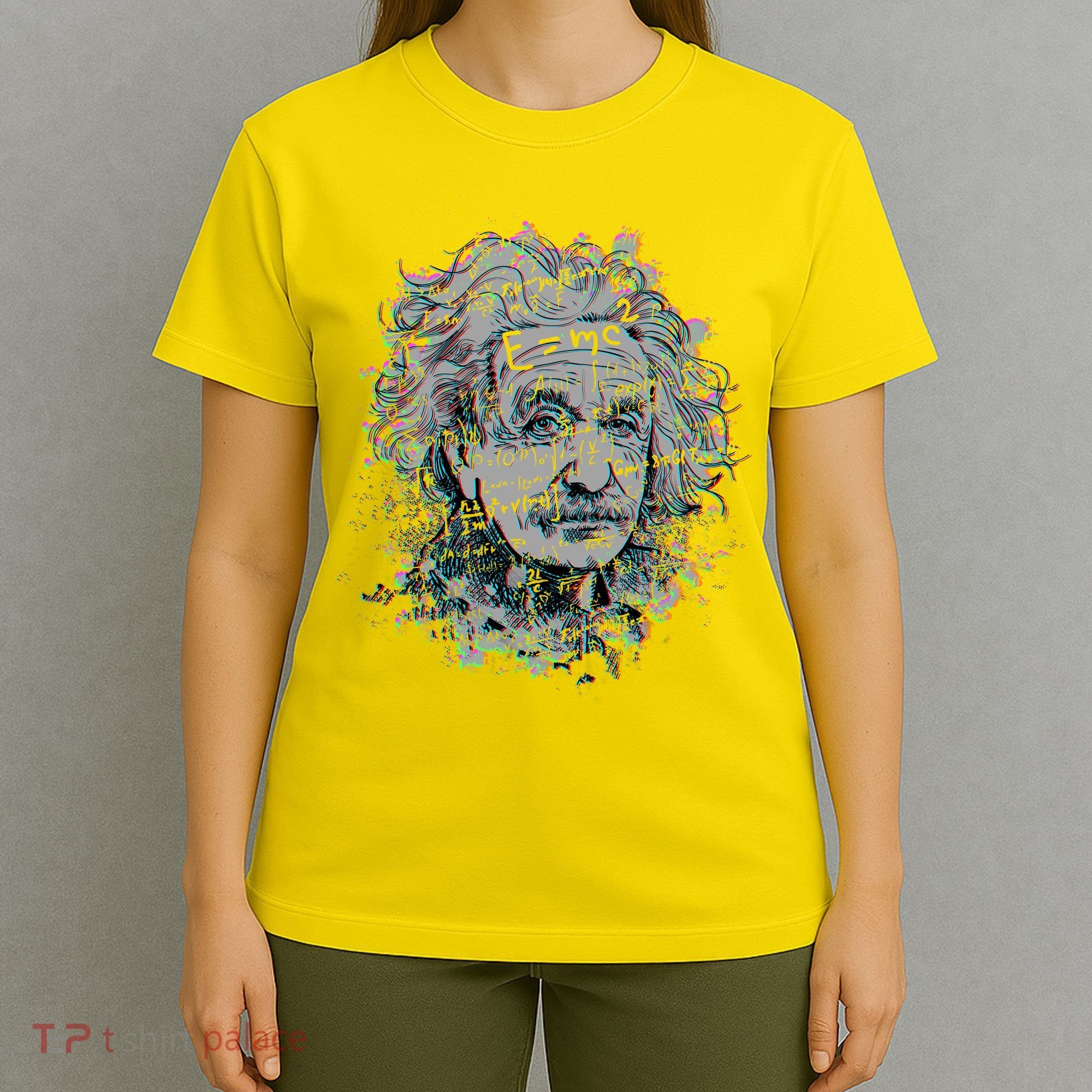 Einstein Paint Splatter T-Shirt