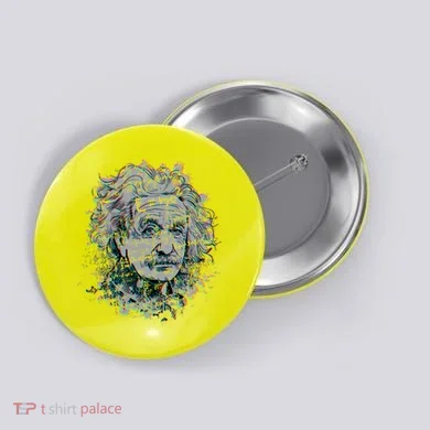 Einstein Paint Splatter Button