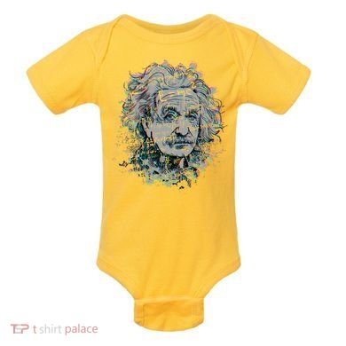 Einstein Paint Splatter Baby Bodysuit