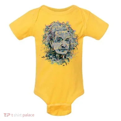 Einstein Paint Splatter Baby Bodysuit