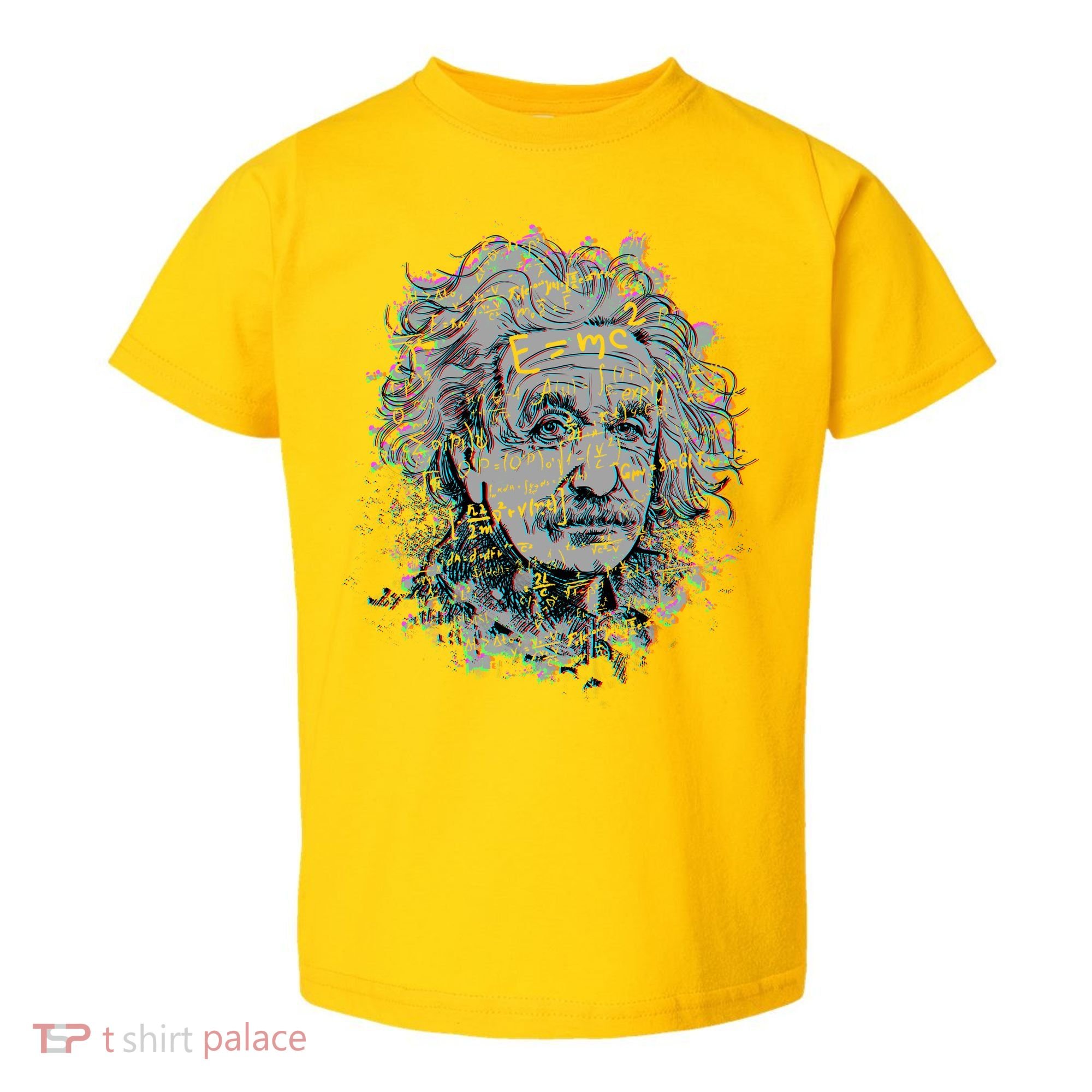Einstein Paint Splatter Toddler T-Shirt