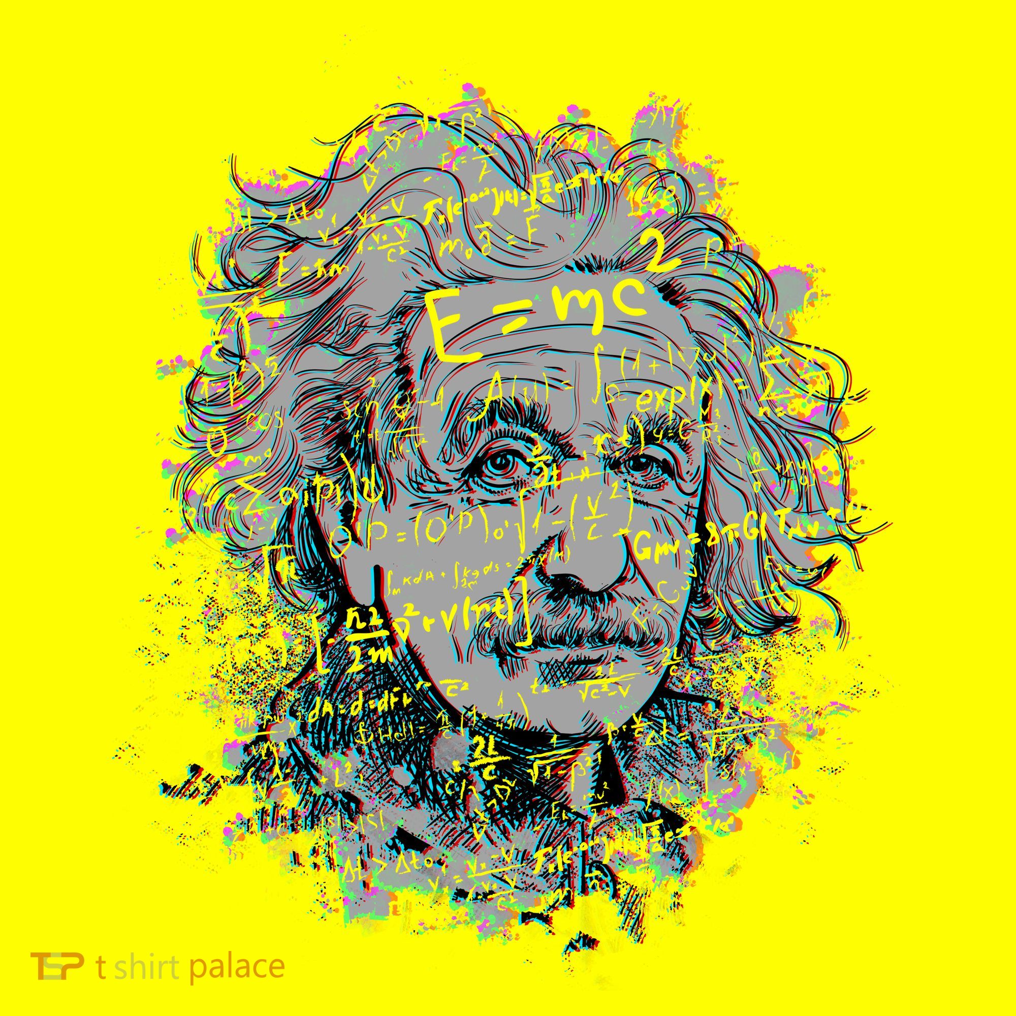 Einstein Paint Splatter Toddler T-Shirt