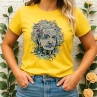 Einstein Paint Splatter Women's T-Shirt thumb 2