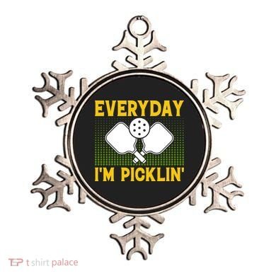 Everyday I'm Picklin' Paddle Pickleball Gift Ornament