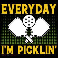 Everyday I'm Picklin' Paddle Pickleball Gift Ornament thumb 1