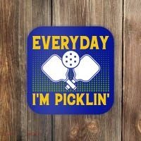 Everyday I'm Picklin' Paddle Pickleball Gift Coaster thumb 0