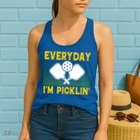 Everyday I'm Picklin' Paddle Pickleball Gift Women's Tank Top thumb 2