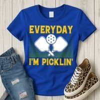 Everyday I'm Picklin' Paddle Pickleball Gift Women's T-Shirt thumb 3