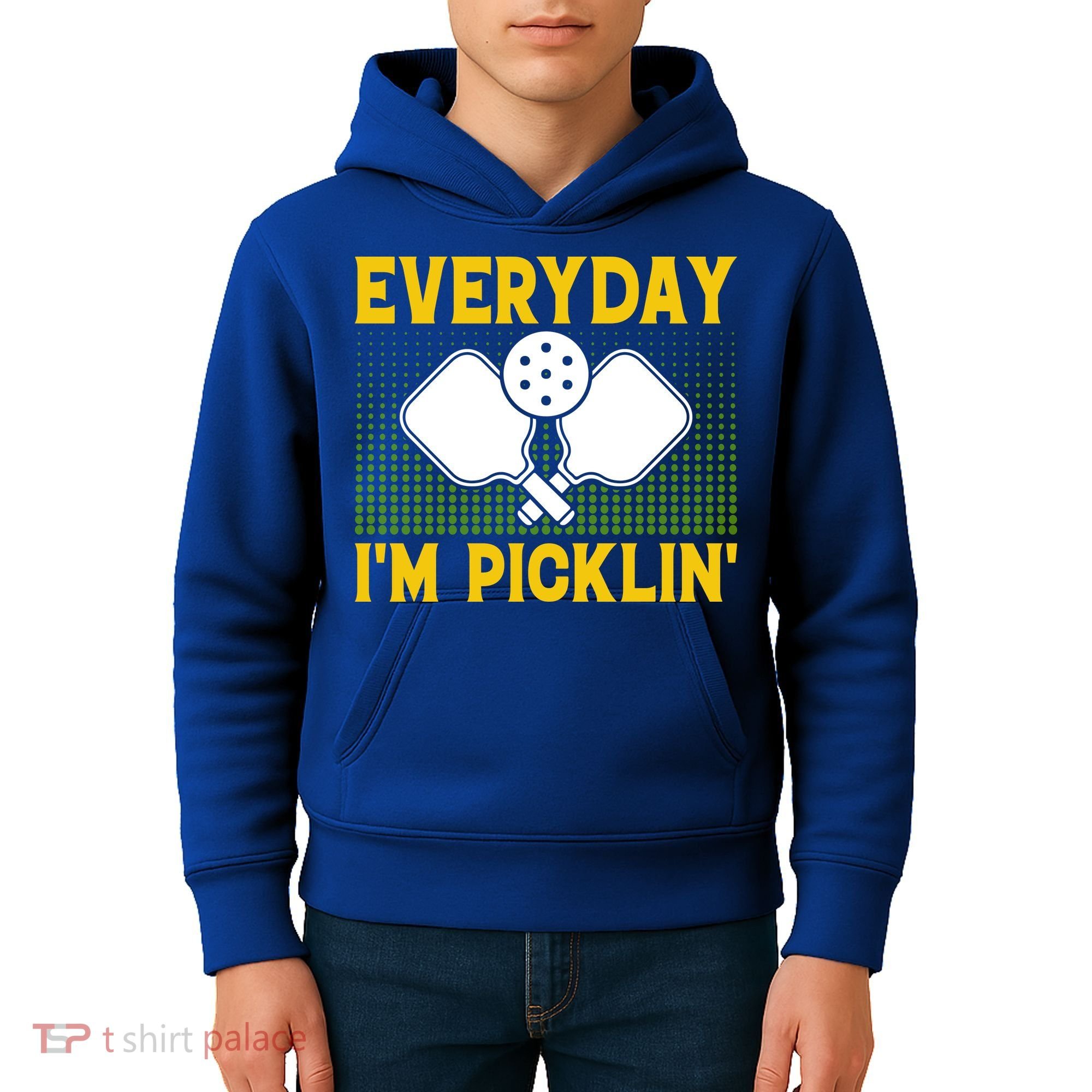 Everyday I'm Picklin' Paddle Pickleball Gift Kids Hoodie