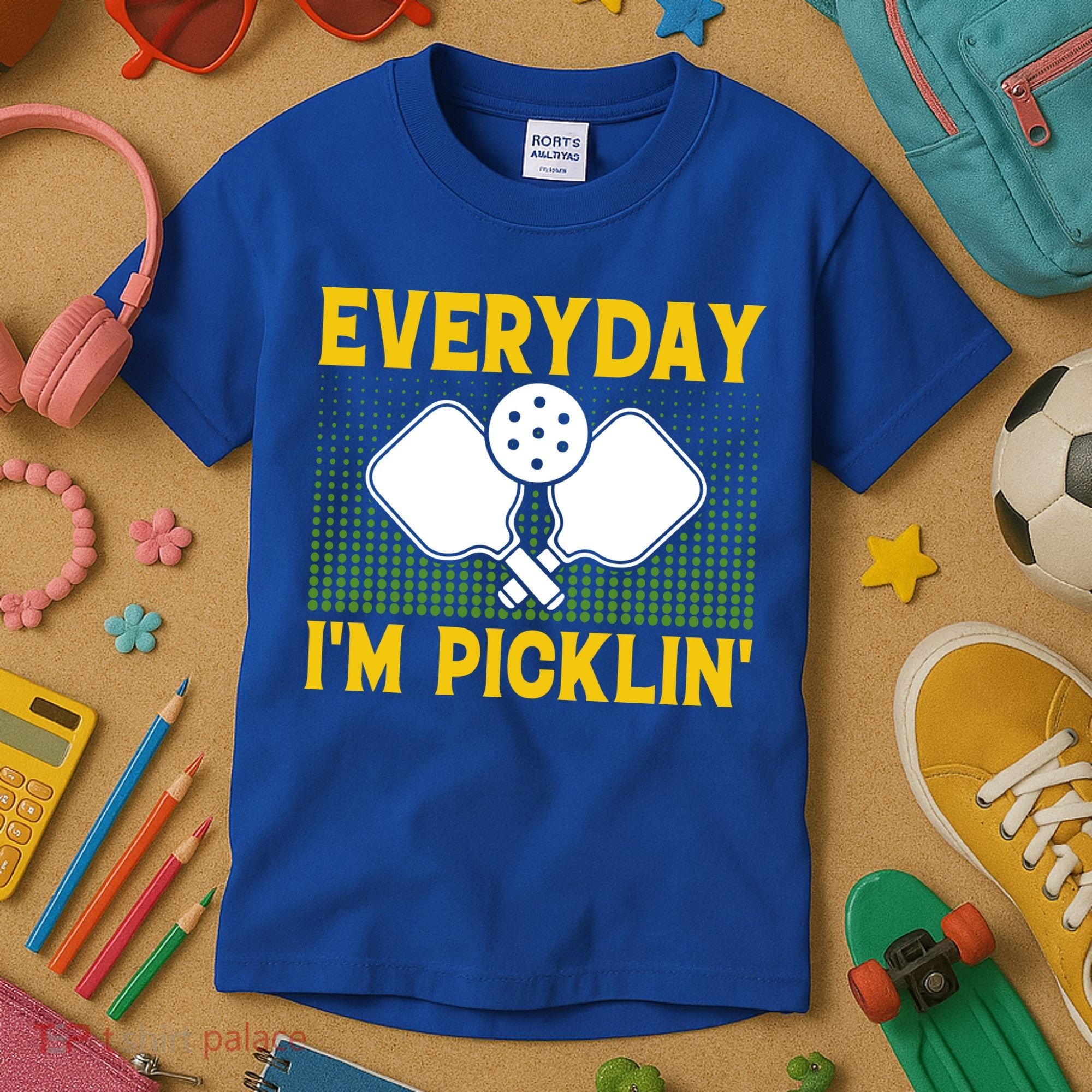 Everyday I'm Picklin' Paddle Pickleball Gift Kids T-Shirt