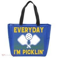Everyday I'm Picklin' Paddle Pickleball Gift Tote Bag thumb 0