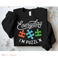Everyday IM PuzzlN Puzzle Master Puzzler Sweatshirt thumb 2