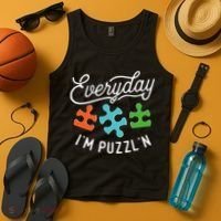 Everyday IM PuzzlN Puzzle Master Puzzler Tank Top thumb 4