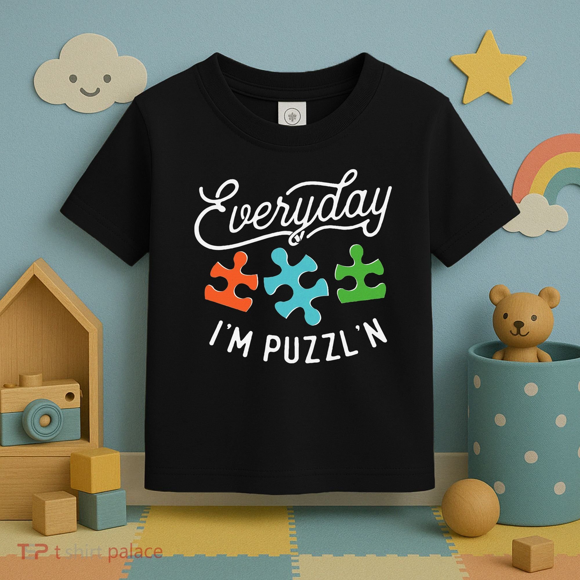 Everyday IM PuzzlN Puzzle Master Puzzler Toddler T-Shirt