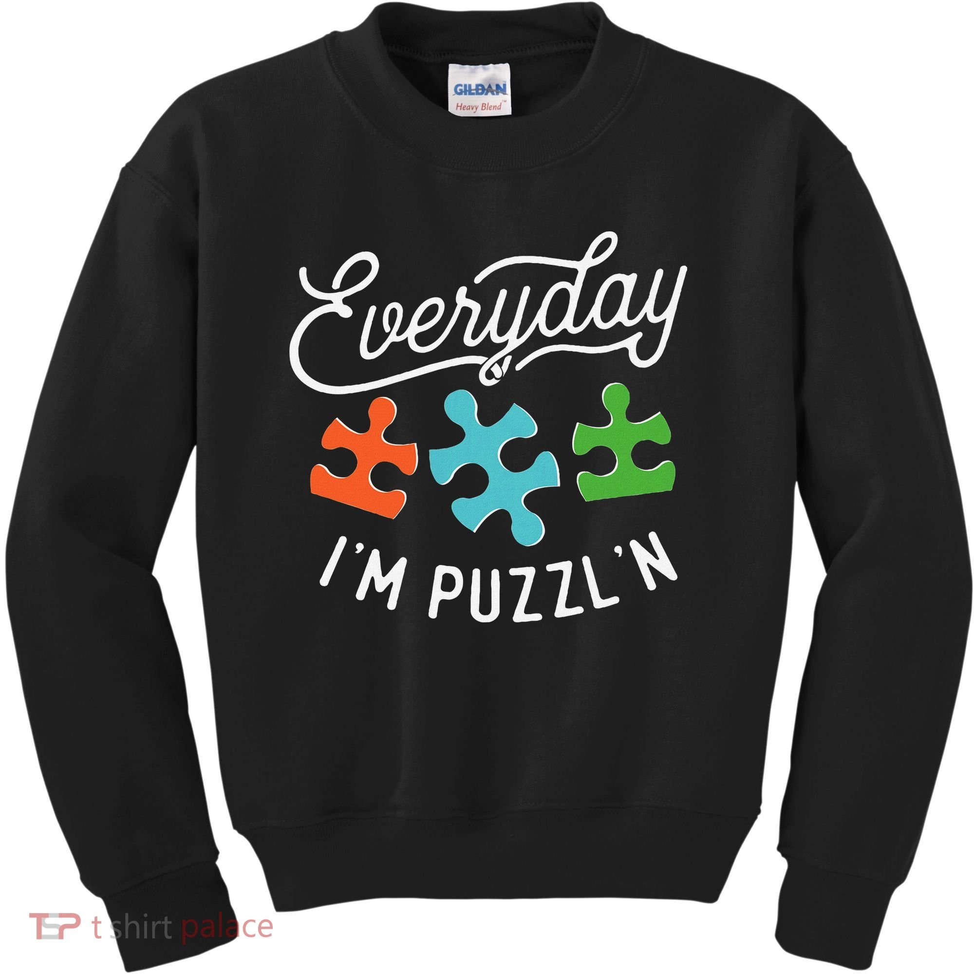 Everyday IM PuzzlN Puzzle Master Puzzler Kids Sweatshirt