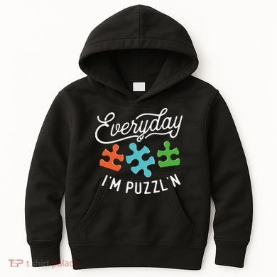 Everyday IM PuzzlN Puzzle Master Puzzler Kids Hoodie